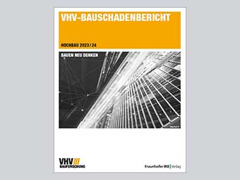 Cover des VHV-Bauschadenberichts Hochbau 2023/24 